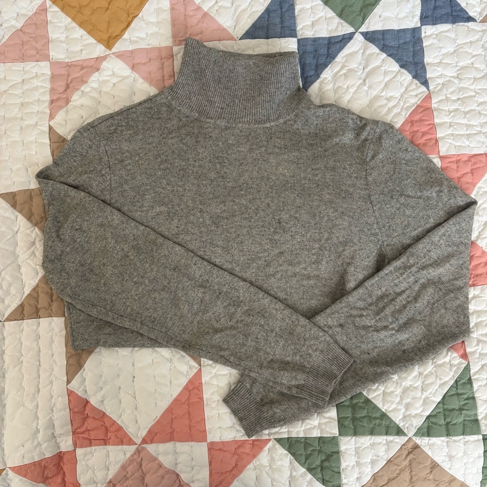 Ralph Lauren Silk/Cashmere Turtleneck Natural Fibers Knit Sweater